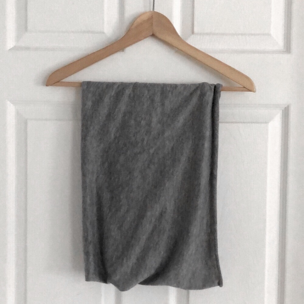 Lightweight grey infinity scarf